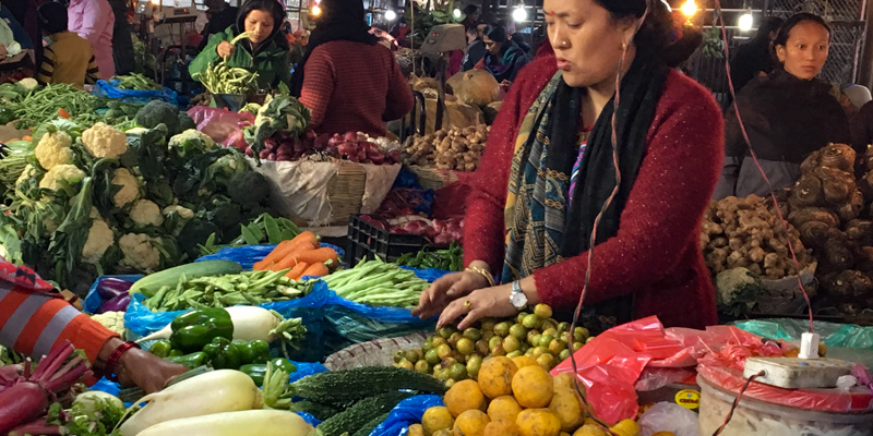 vegetable market Kathmandu