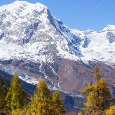 Mountain in Manaslu Trek