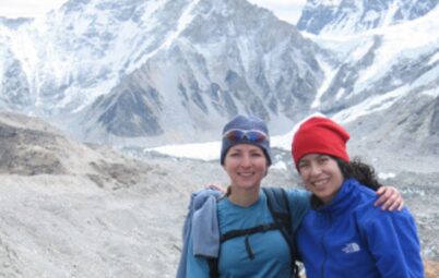 Christina and Friend at Everest Base Camp