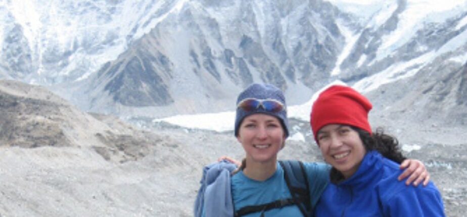 Christina and Friend at Everest Base Camp