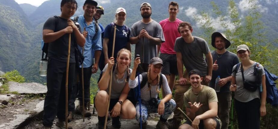 Trekkers in Nepal