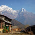 View of Annapurna Base Camp in spring 2025