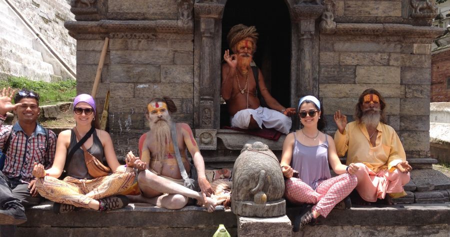 Photos with Holy Men